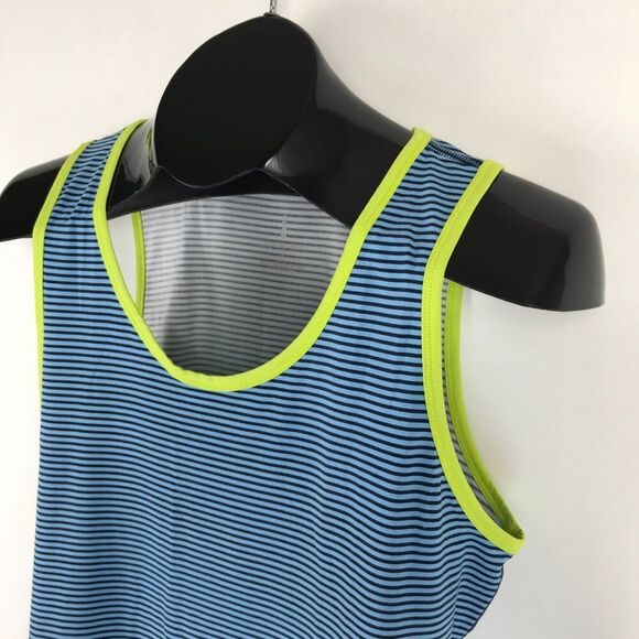 Lands' End Striped Tank Top Women's Small / 6-8 Sleeveless Stretch Summer Casual - Picture 3 of 10